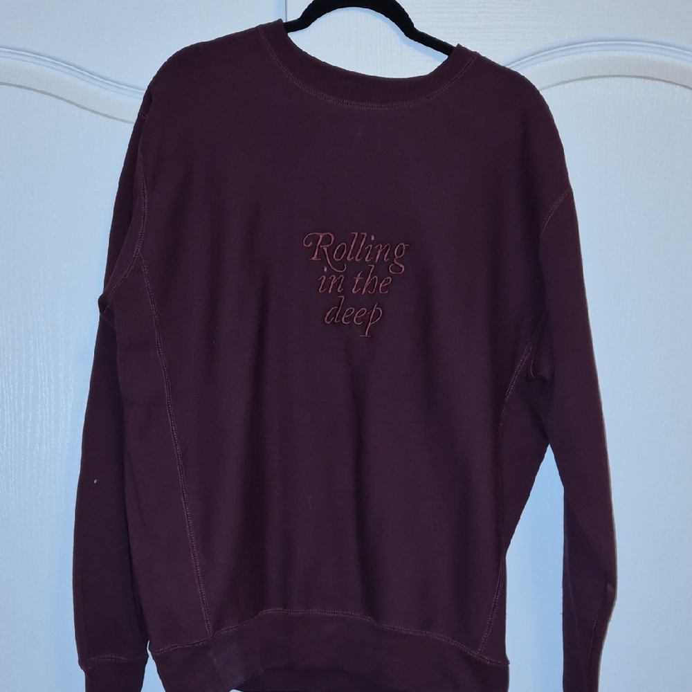 Weekends With Adele Burgundy Sweater
